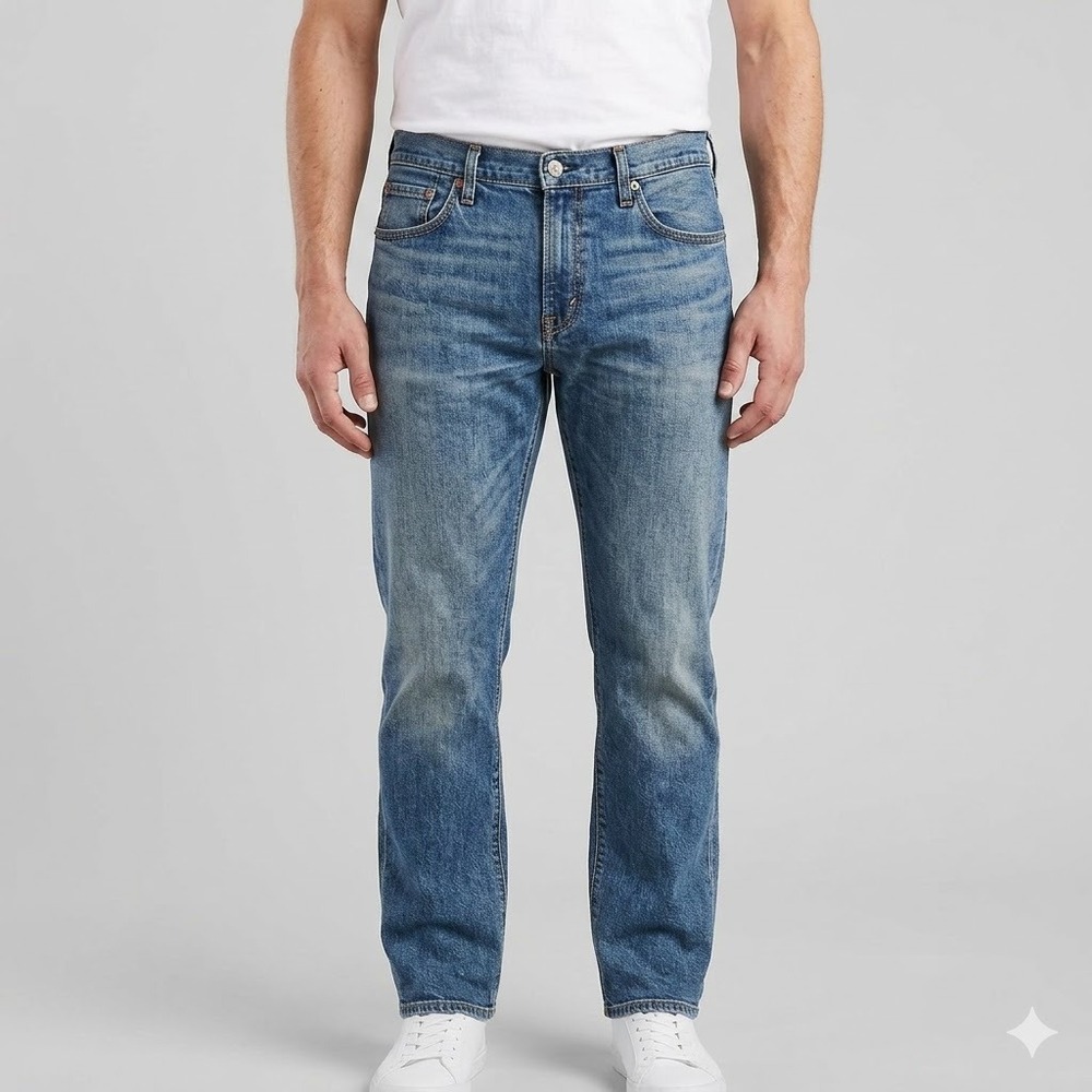 Levi's 514 Straight Fit Jeans Men's 40x30 Medium Wash Denim